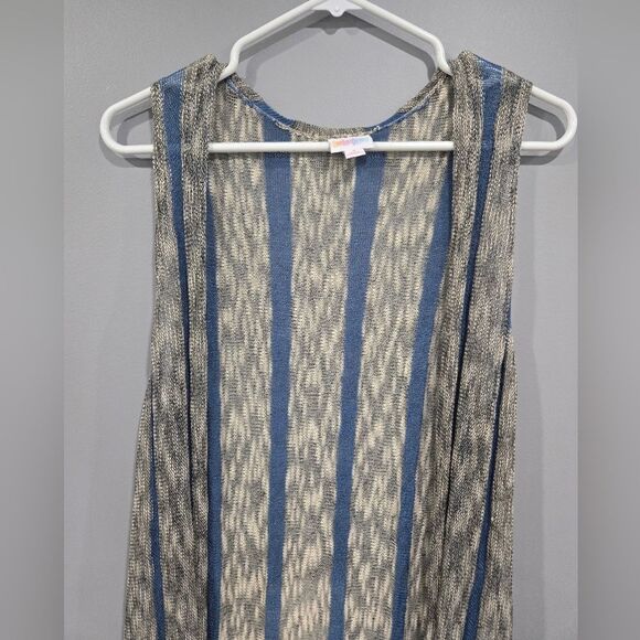 🐢 Lularoe Joy Sleeveless cardigan extra long size S - Picture 1 of 7